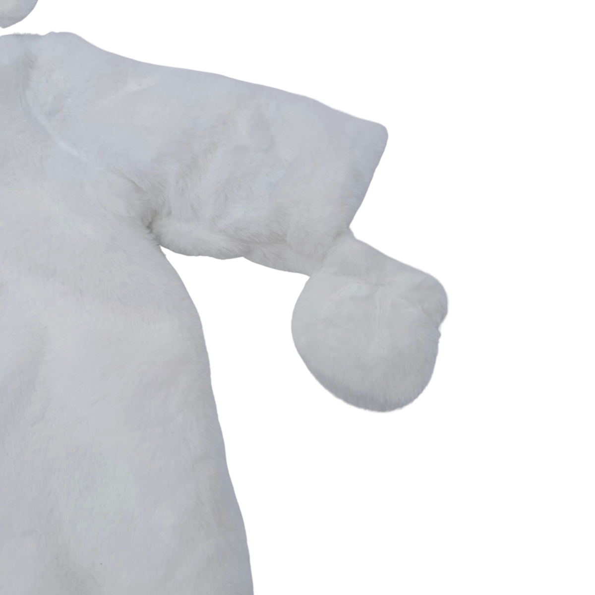 Combinaison pilote bébé blanche à capuche animal - 6 mois