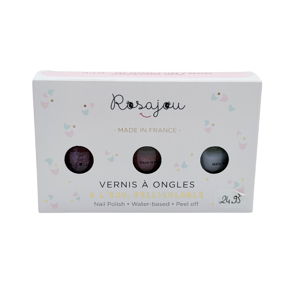 Coffret 3 vernis pelliculables