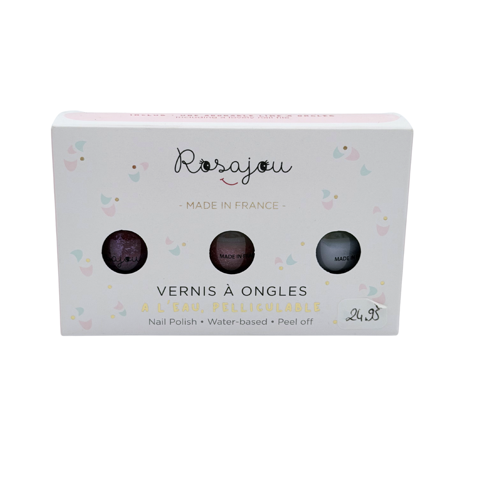 Coffret 3 vernis pelliculables