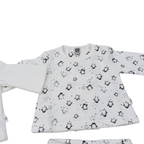 Lot de 2 ensembles bébé écrus motif pingouins - Naissance