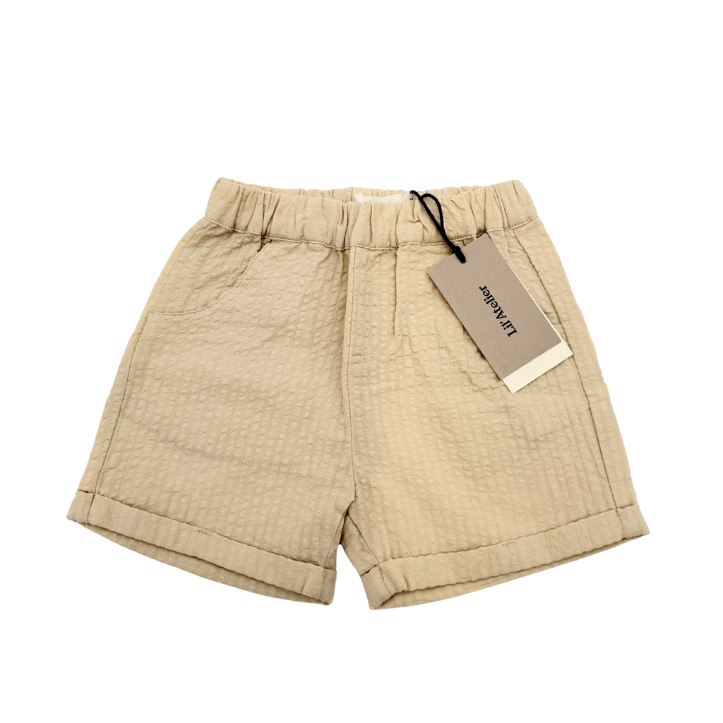Short texturé beige — 18-24 mois