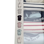 Lot de 7 bodies manches courtes – 1 mois