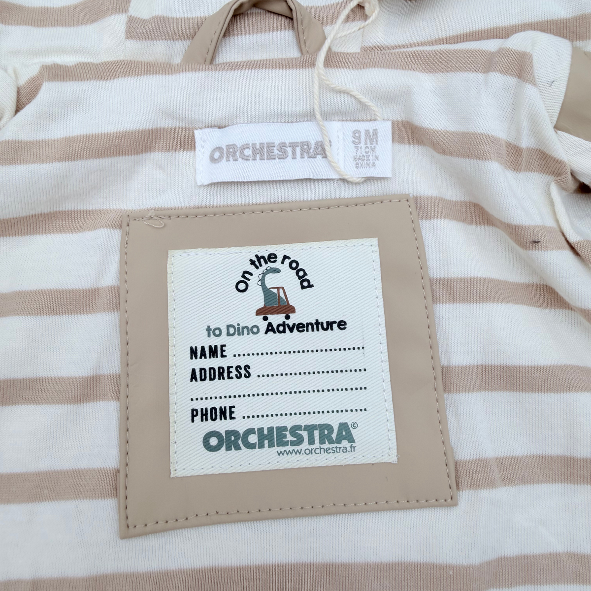 Parka bébé déperlante à capuche beige - 9 mois