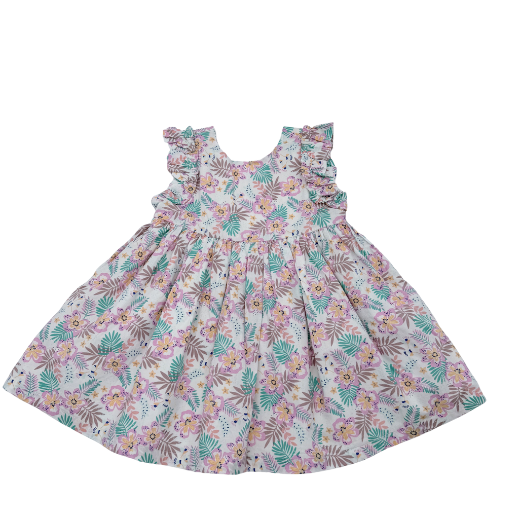 Ensemble robe fleurie et bloomer — 24 mois