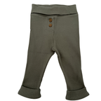Ensemble bébé côtelé vert — 3 mois