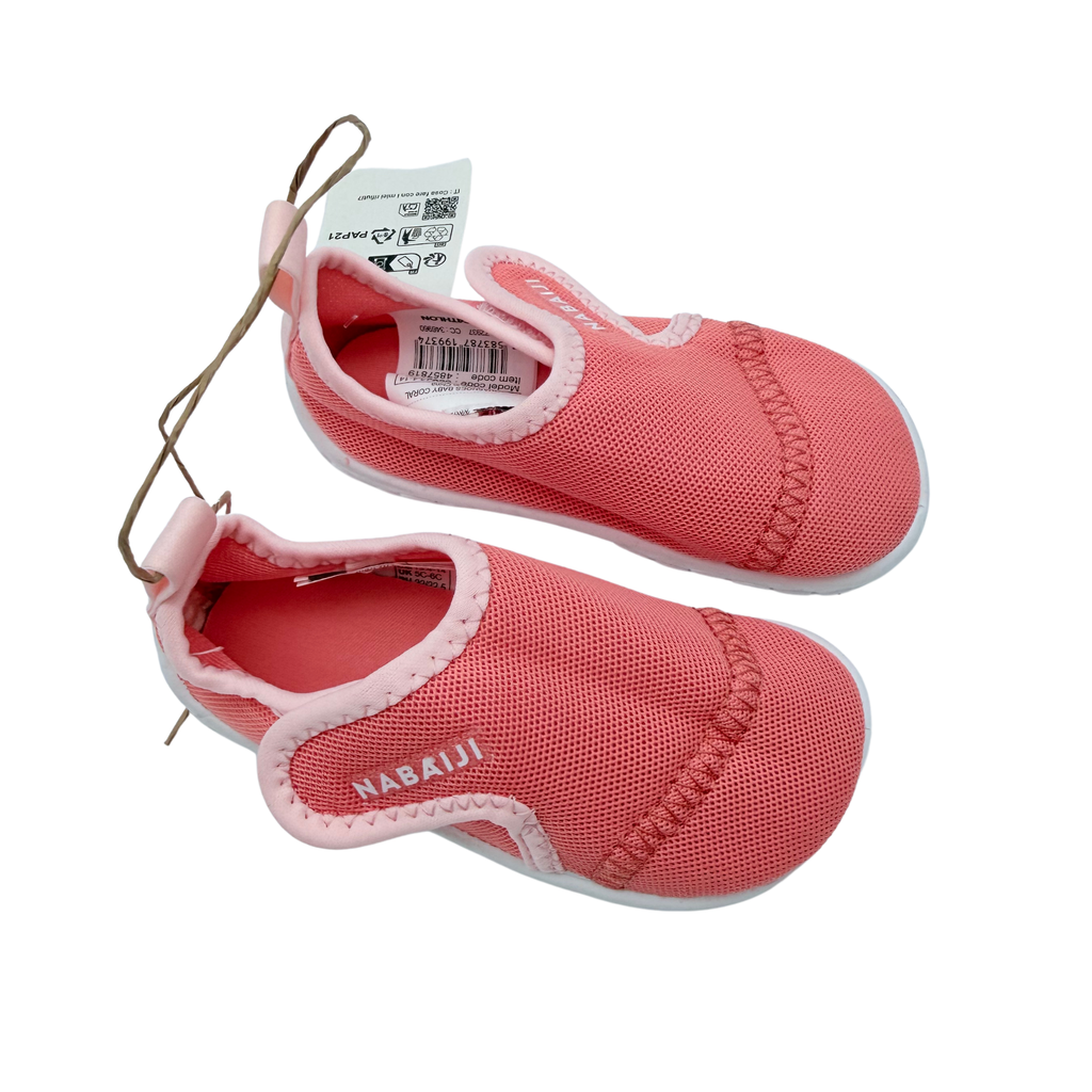 Chaussures aquatiques corail à scratch - 22-23