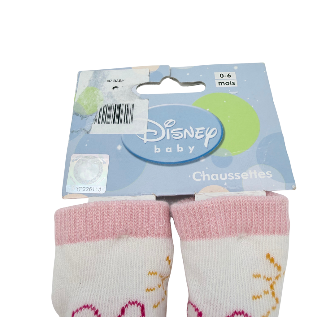 Chaussettes Winnie l’Ourson roses – 0-6 mois