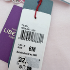 T-shirt rose col liberty — 6 mois