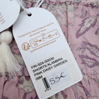 Short fleuri vieux rose — 9 mois