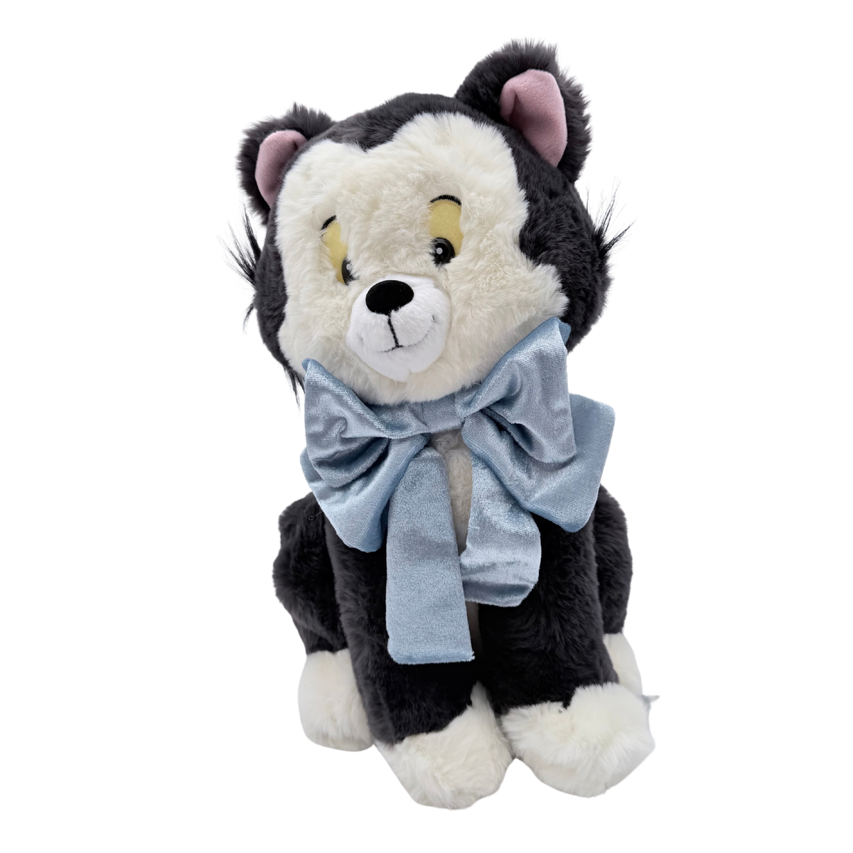 Peluche Figaro avec grand nœud bleu – 30 cm
