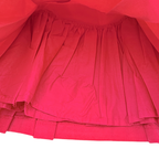 Robe salopette rouge plissée - 36 mois