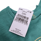 Ensemble bébé vert et short rayé jaune — 12-18 mois