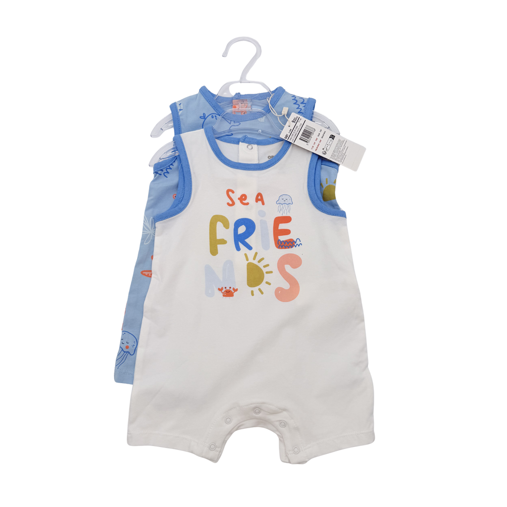 Lot de 2 combishorts Sea Friends - 9 mois