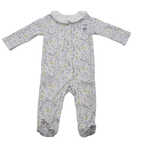 Pyjama à col volant imprimé fleuri — 3 mois