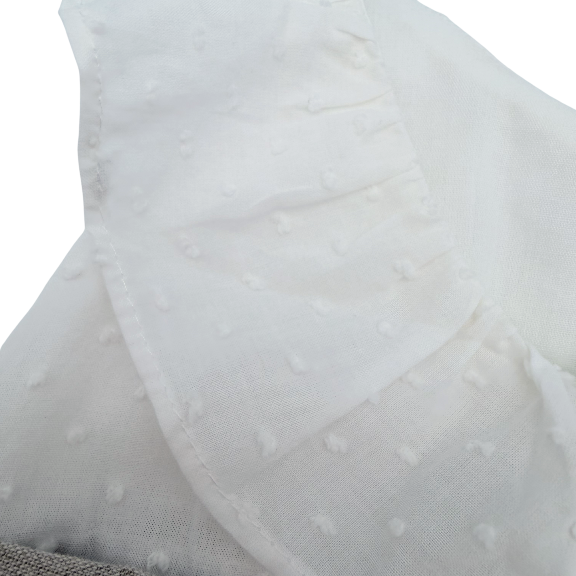 Robe bébé bi-matière beige & écru — 18-24 mois