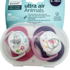 Lot de 2 sucettes animaux — 6-18 mois