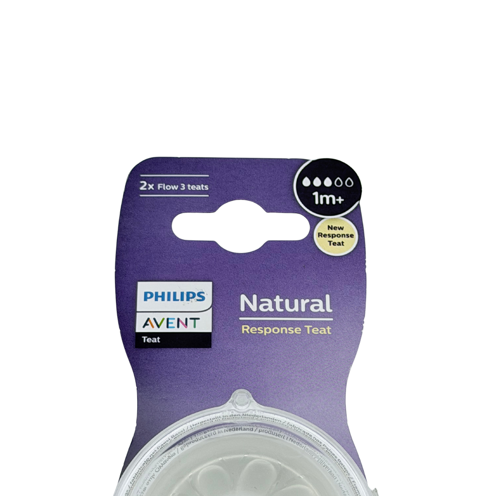Lot de 2 tétines Natural Response débit 3 – Dès 1 mois