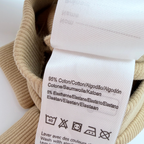 Legging moutarde en maille côtelée - naissance