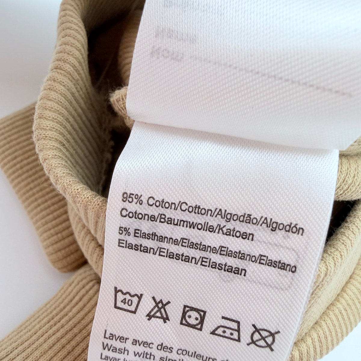 Legging moutarde en maille côtelée - naissance
