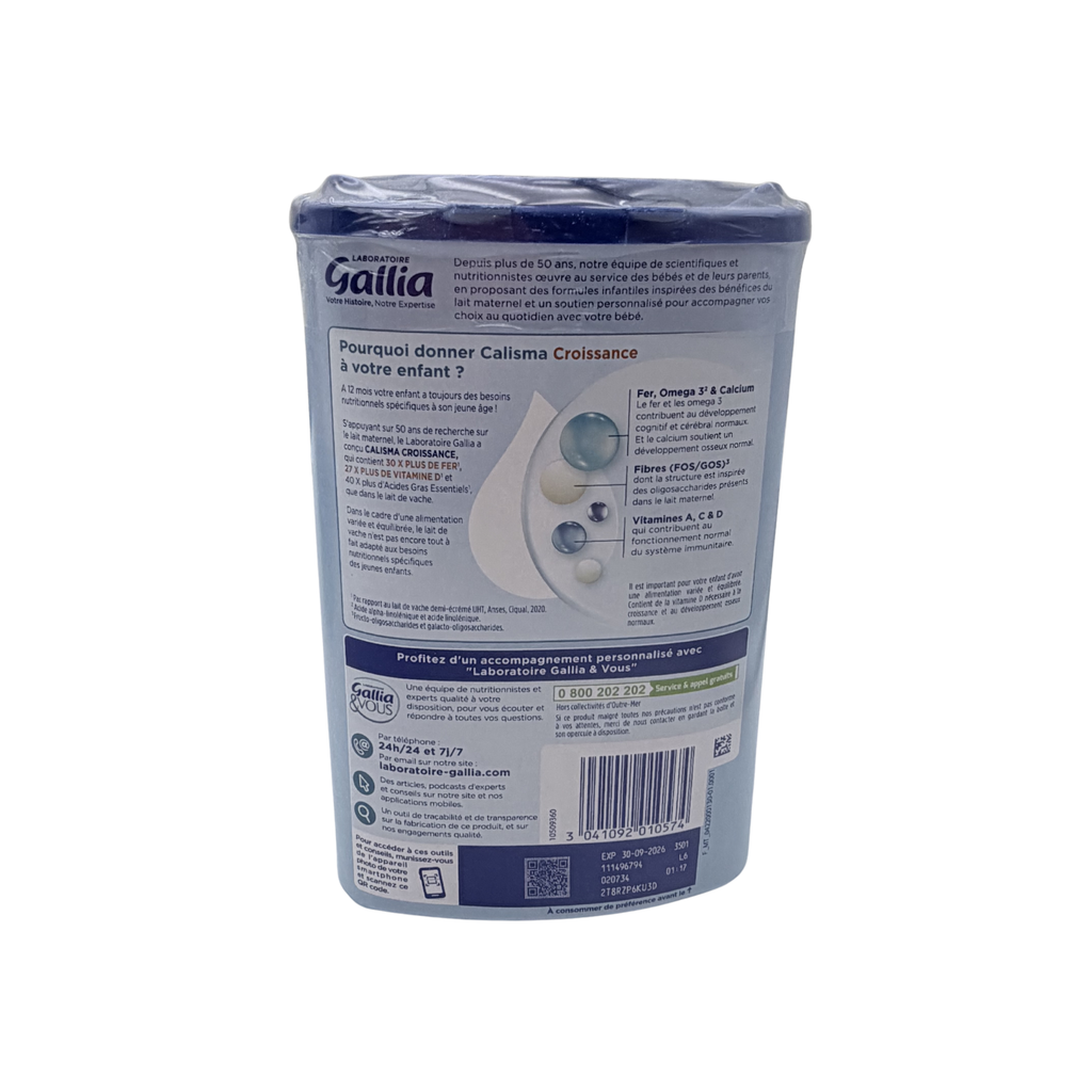Lait callisma croissance 3e âge —&nbsp; 830 g