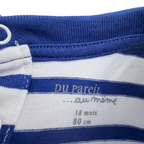 Combishort oiseaux bleu et blanc — 18 mois