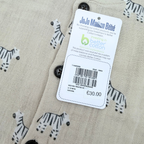 Combinaison sans manches zèbres — 6-12 mois