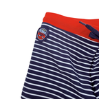 Boxer de bain rayé bleu marine et rouge — 2-3 ans