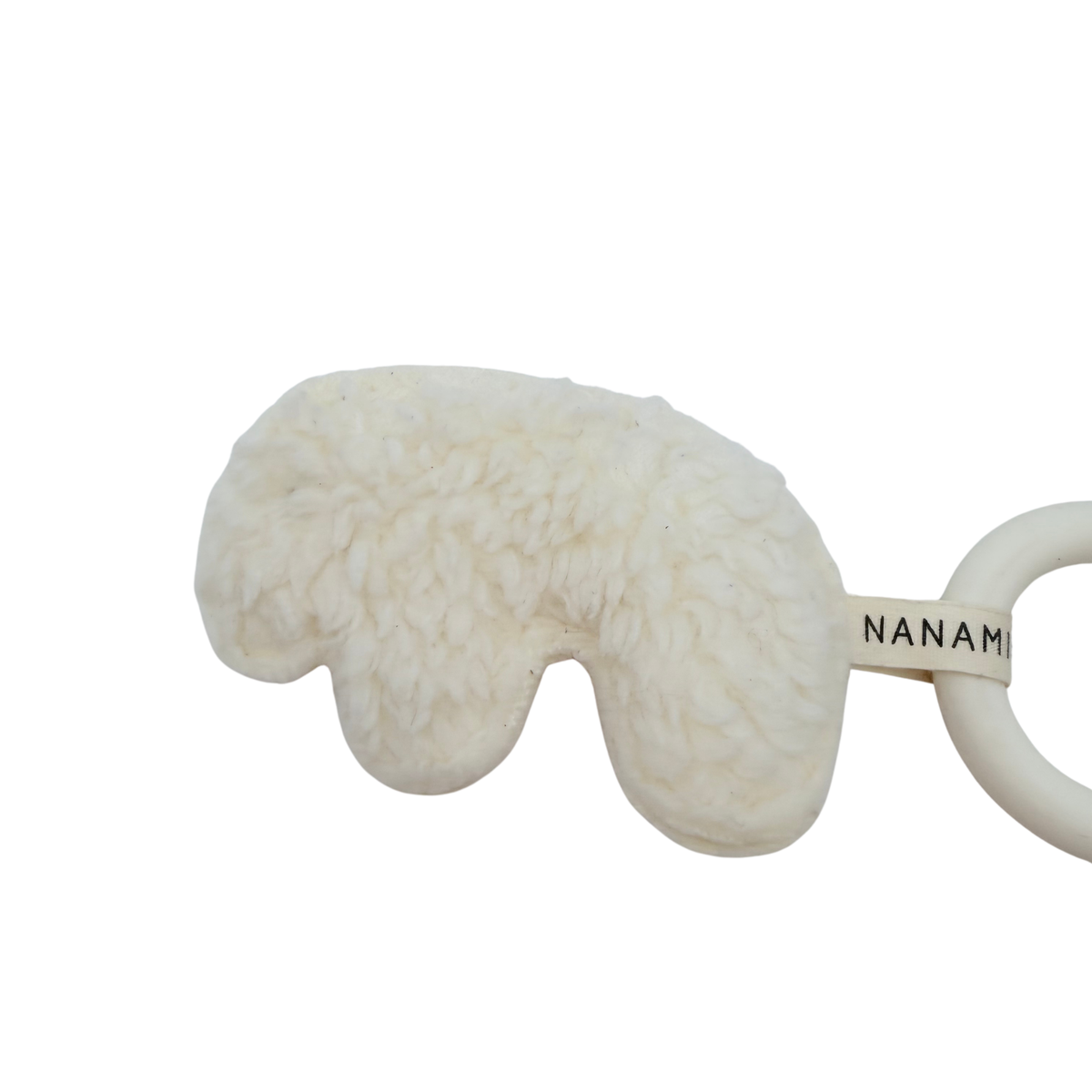 Anneau de dentition bébé écru en forme d'ours polaire