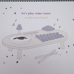 Table musicale en bois