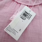 Blouse en gaze de coton rose - 12 mois