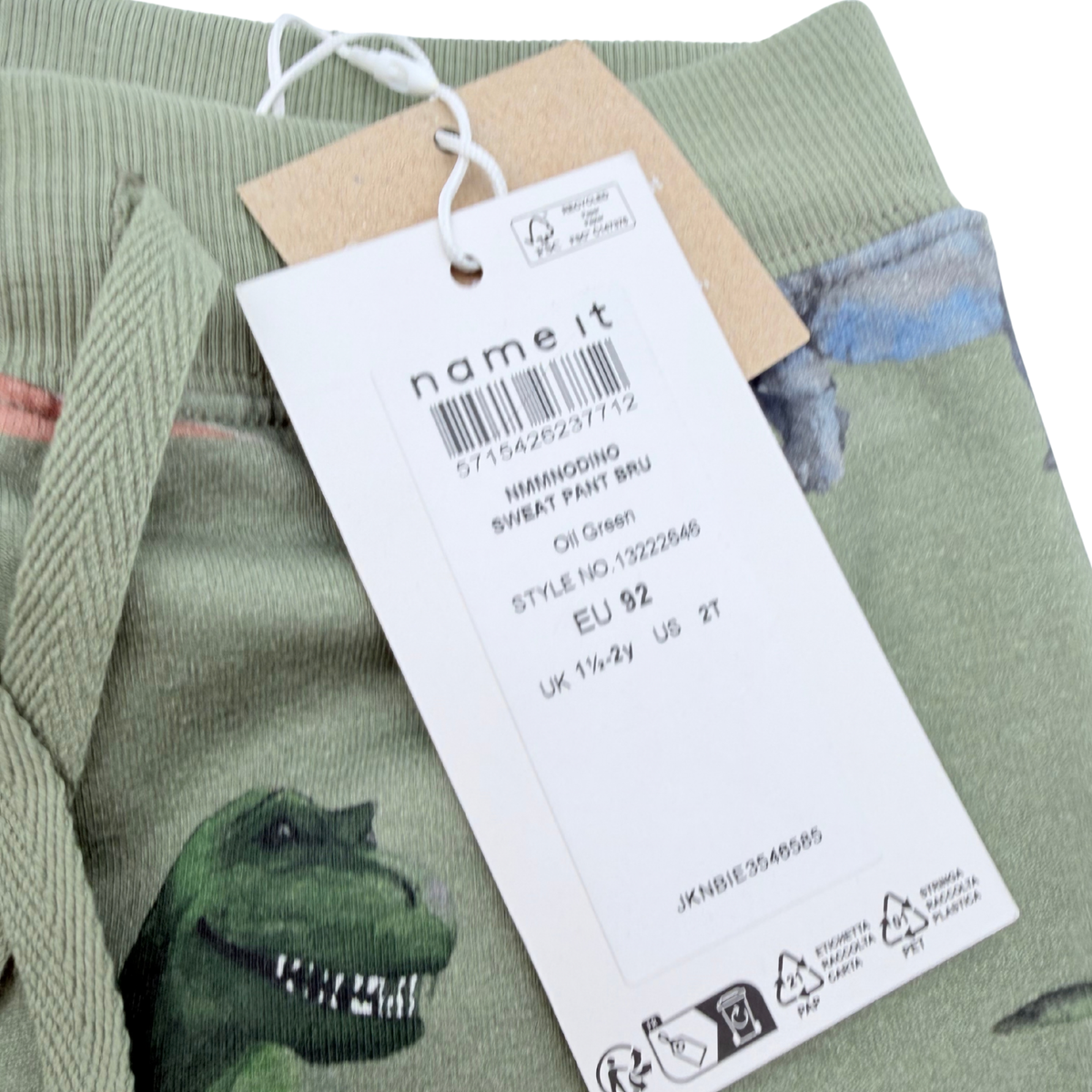 Pantalon vert imprimé dinosaures - 18-24 mois