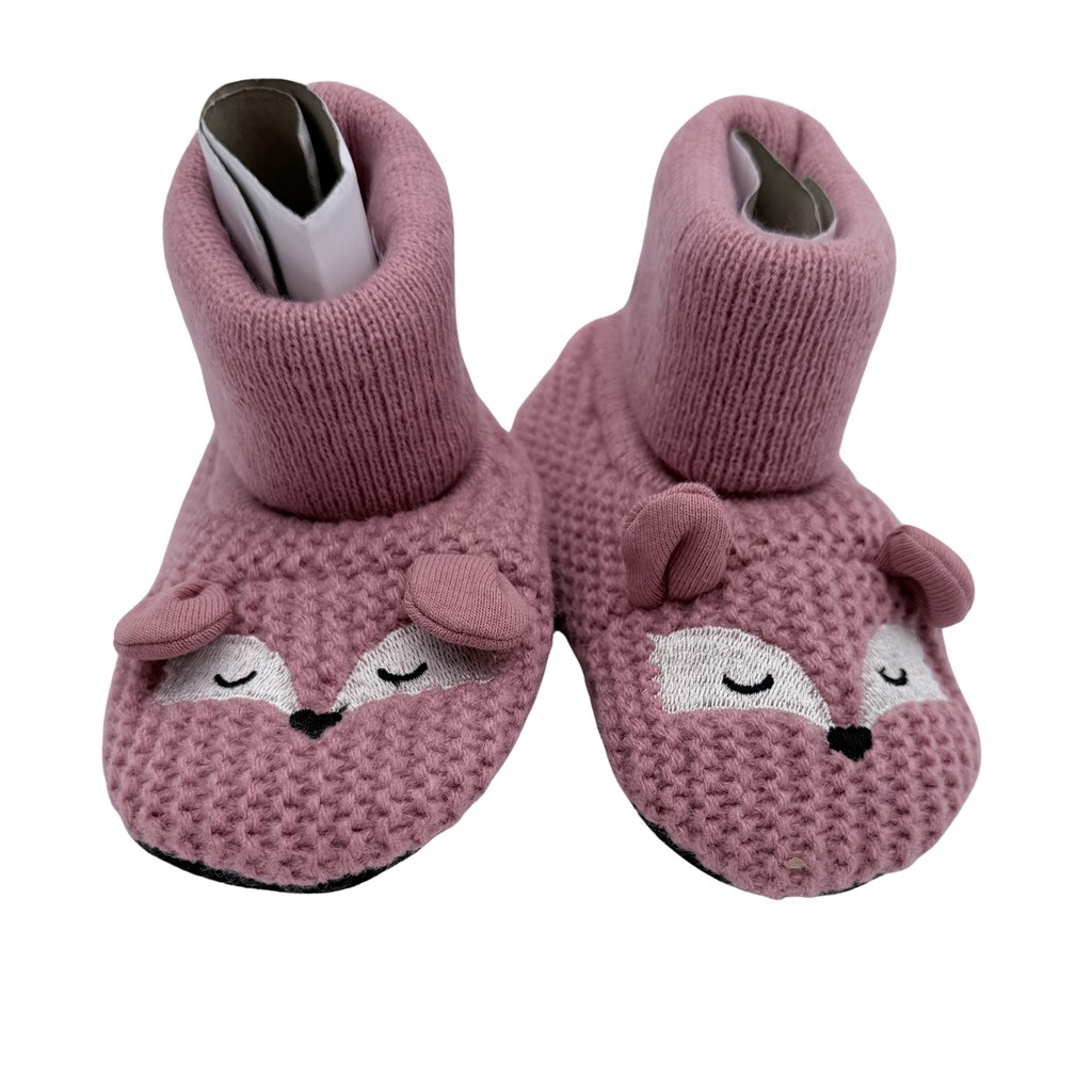 Chaussons renard roses — 20-21