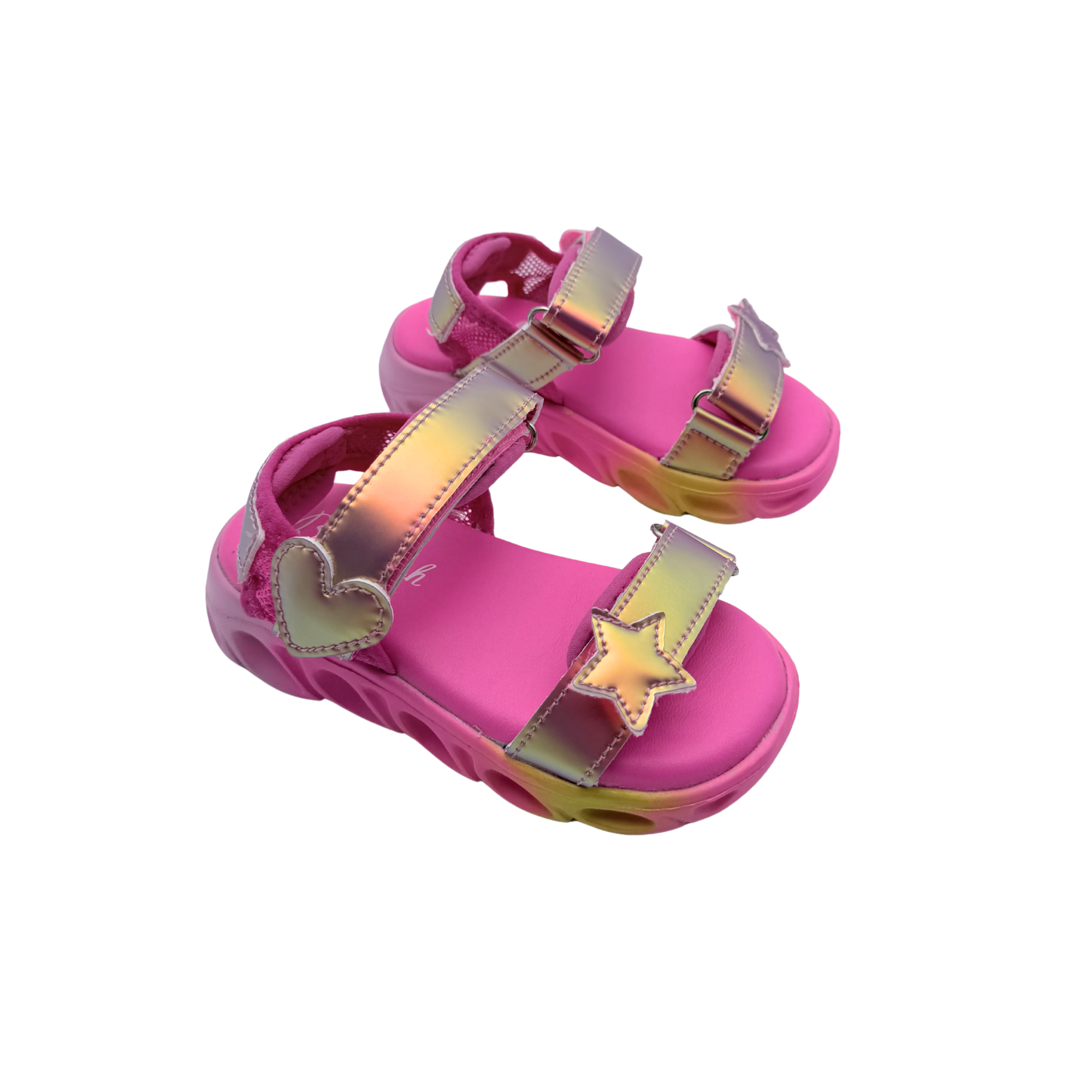 Sandales enfant roses à semelle épaisse — 25
