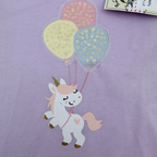 T-shirt licorne violet — 18 mois