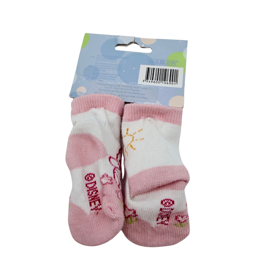 Chaussettes Winnie l’Ourson roses – 0-6 mois
