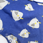 Combishort oiseaux bleu et blanc — 18 mois