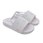 Sandales blanches à motifs multicolores – 25