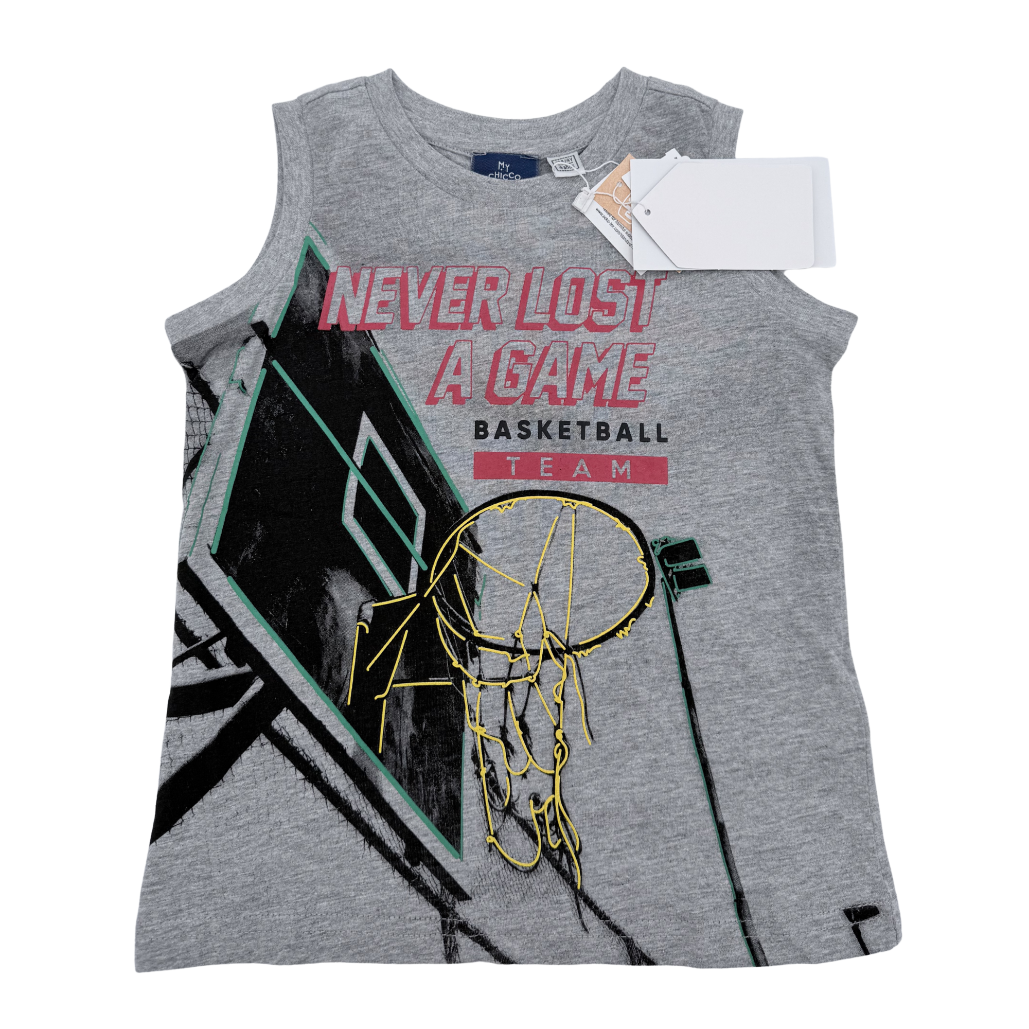 Débardeur basket gris — 4 ans