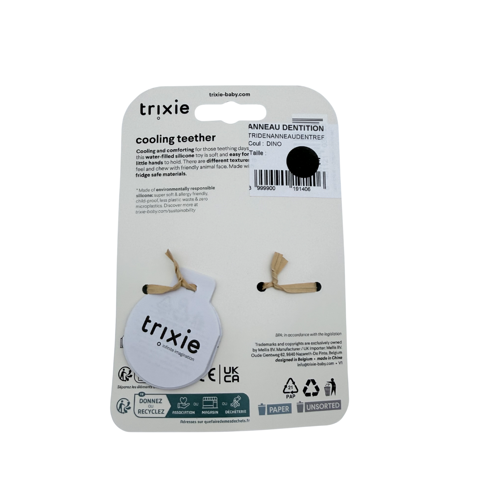 Anneau de dentition rafraîchissant
