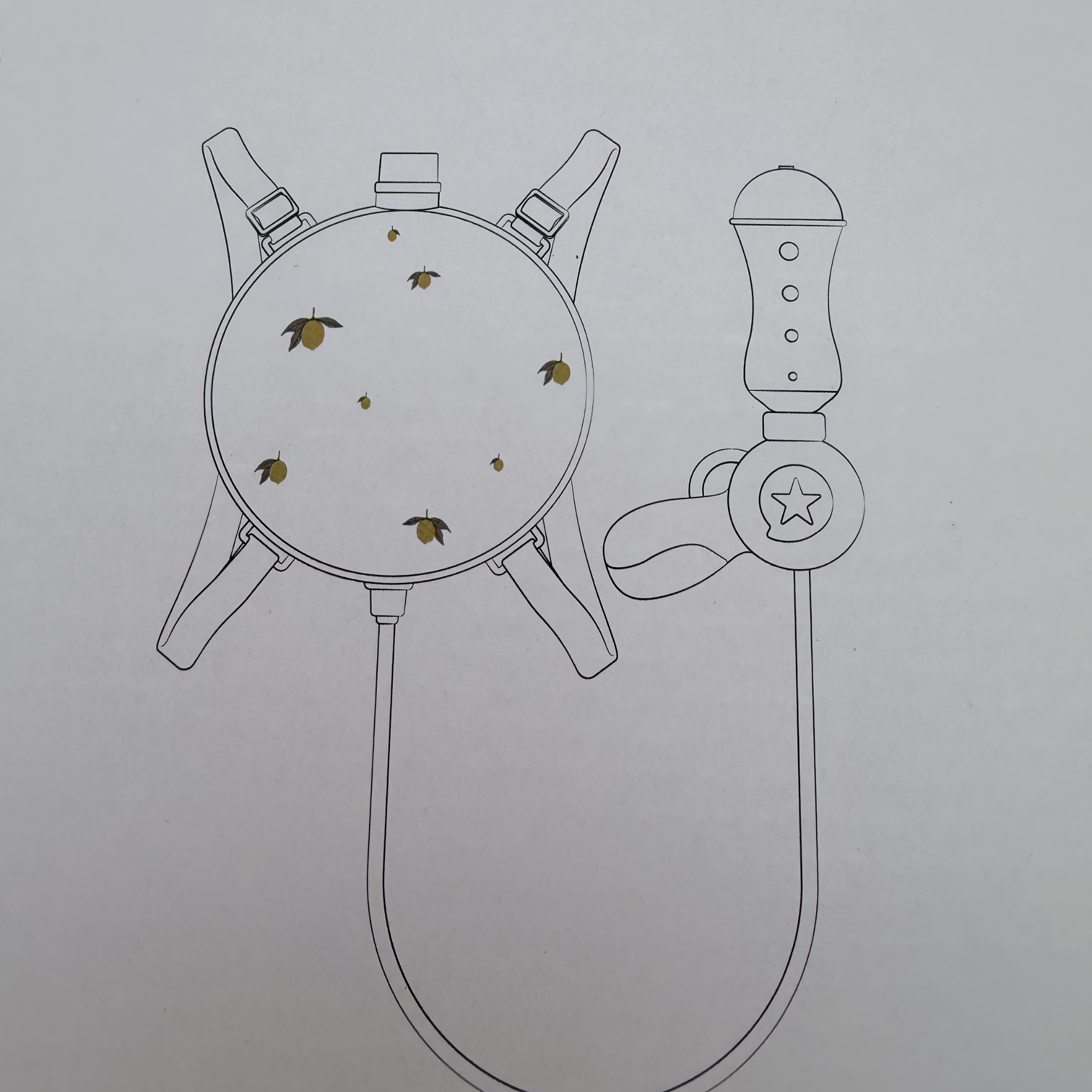Pistolet à eau citron beige&nbsp;