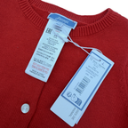 Gilet rouge coeur — 12 mois