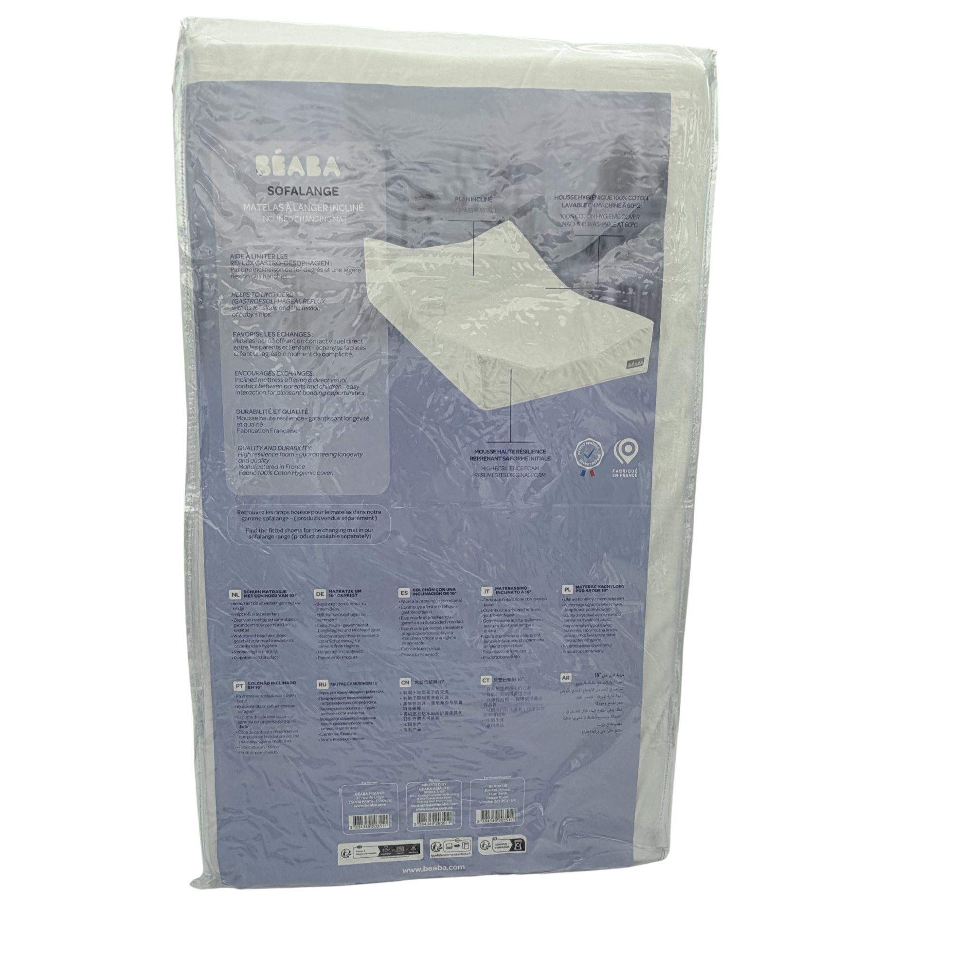 Matelas à langer incliné Sofalange