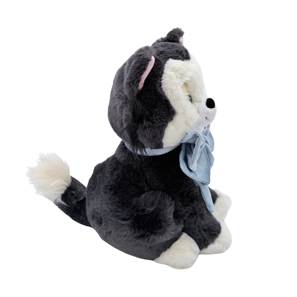 Peluche Figaro avec grand nœud bleu – 30 cm