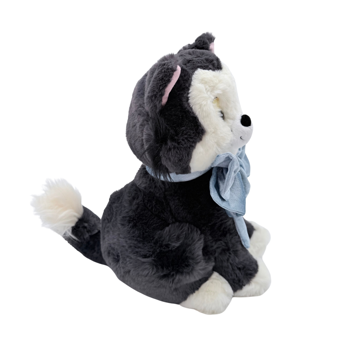 Peluche Figaro avec grand nœud bleu – 30 cm