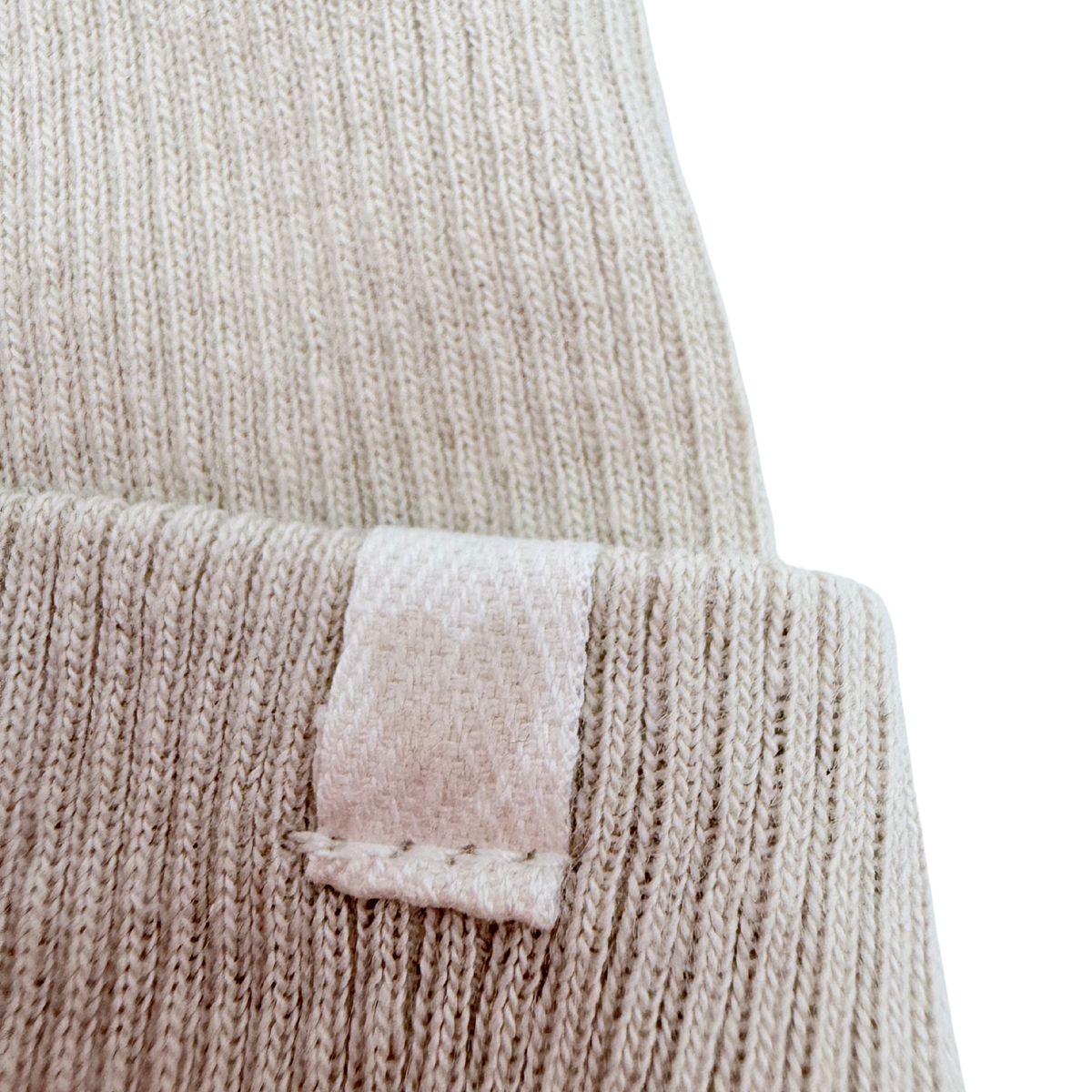 Bonnet bébé en coton bio beige - 0-3 mois