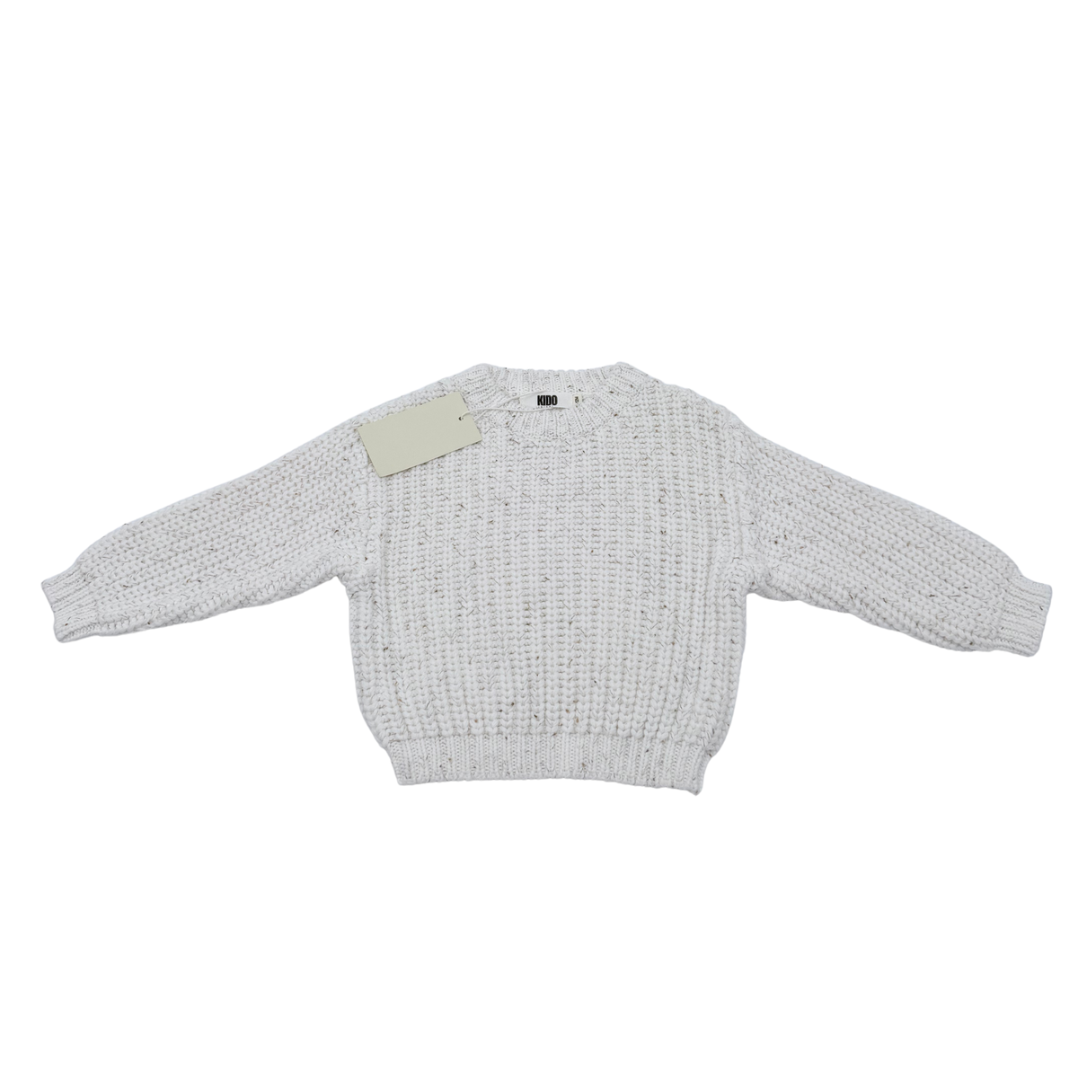 Pull écru en grosse maille - 6-12 mois