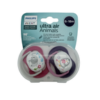 Lot de 2 sucettes animaux — 6-18 mois