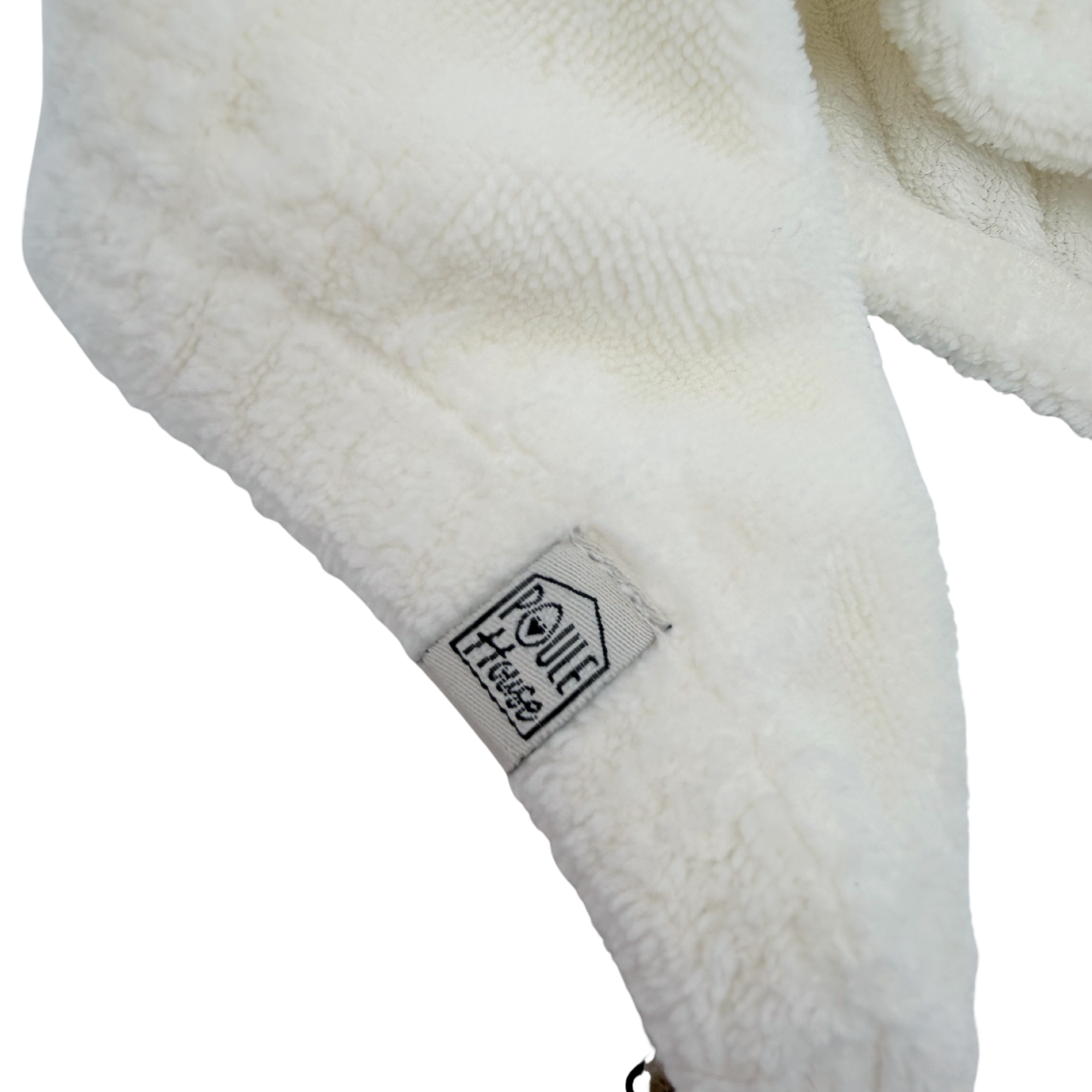 Serviette turban cheveux en éponge bambou — Lait
