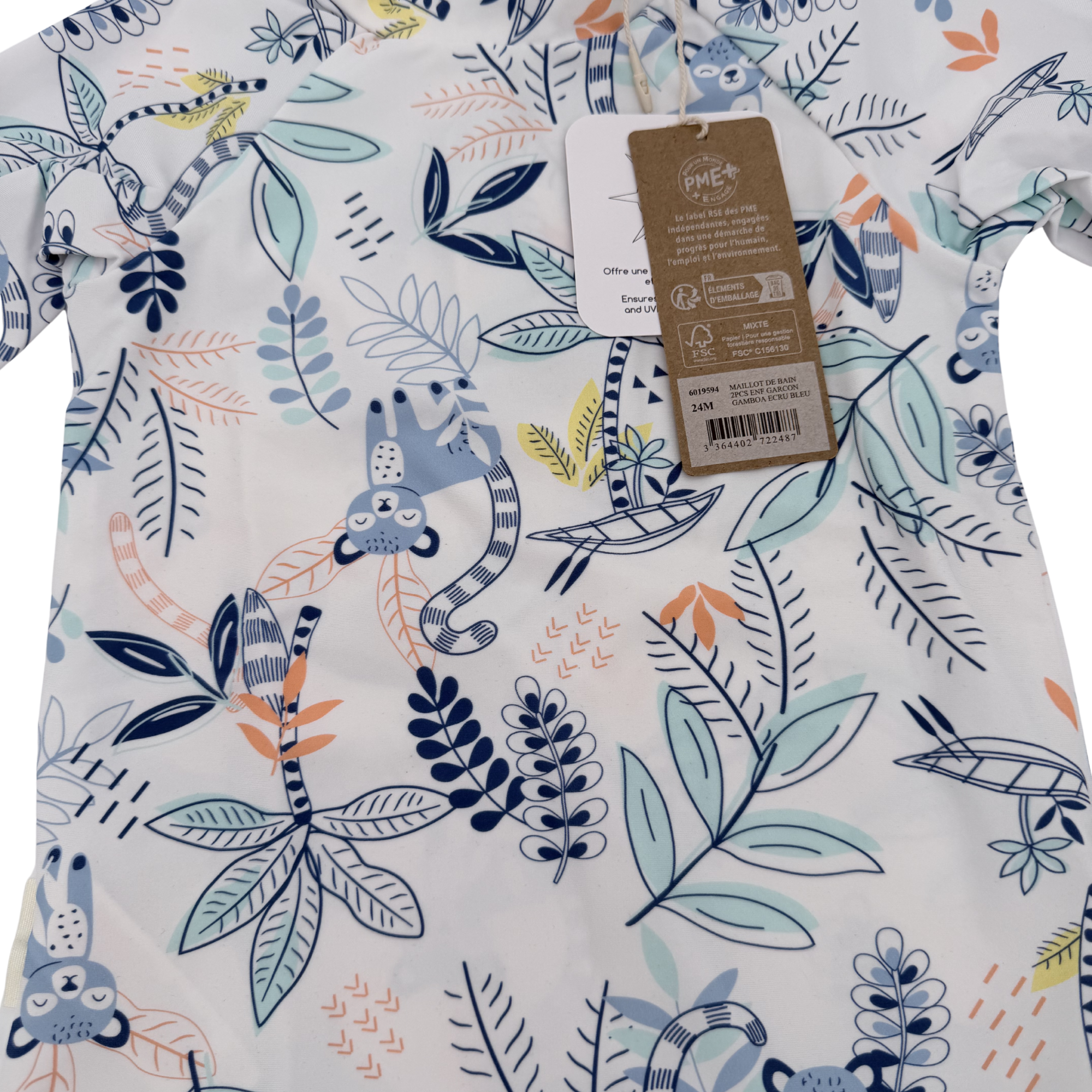 Ensemble anti-UV jungle — 24 mois