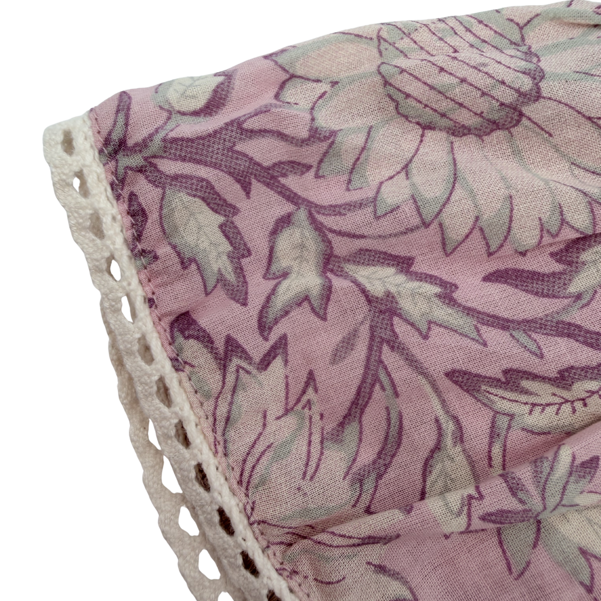 Short fleuri vieux rose — 9 mois